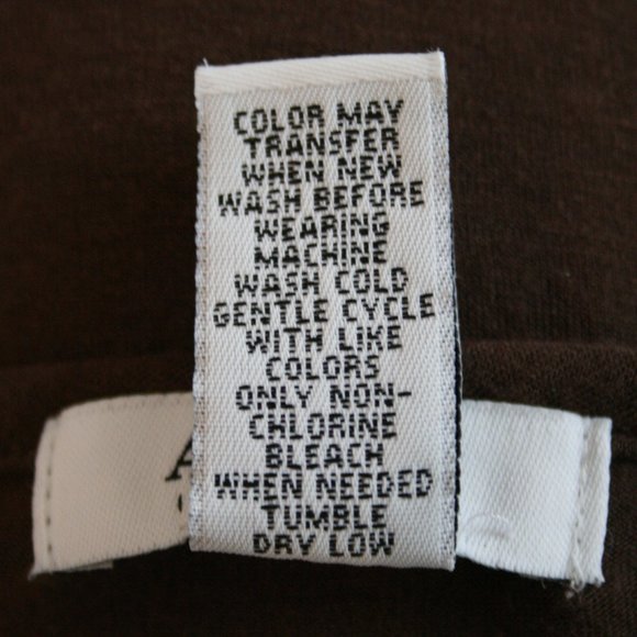 Alfani Intimates Brown Modal Stretch Blouse SZ L - Picture 9 of 9